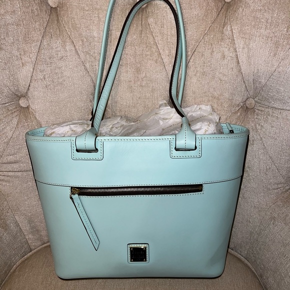 Dooney & Bourke Pale Blue Beacon Zip Tote - Picture 10 of 15